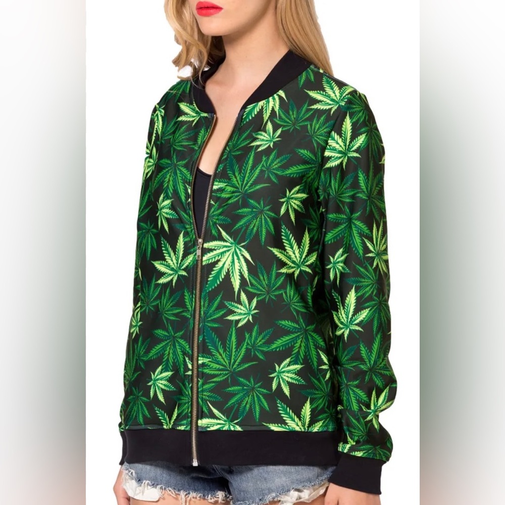 Black Milk Clothing Woah Dude 2.0 Bomber Jacket Small S NWOT